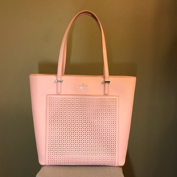 Kate Spade CedarStreet Perforated Pink tote - Picture 1 of 6